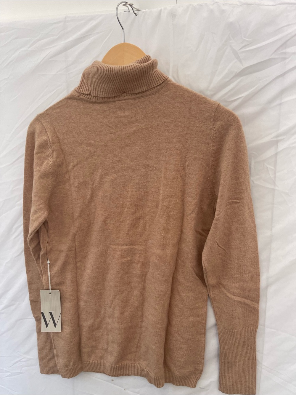 Women’s - Turtleneck Sweater in Camel- Sz-Medium